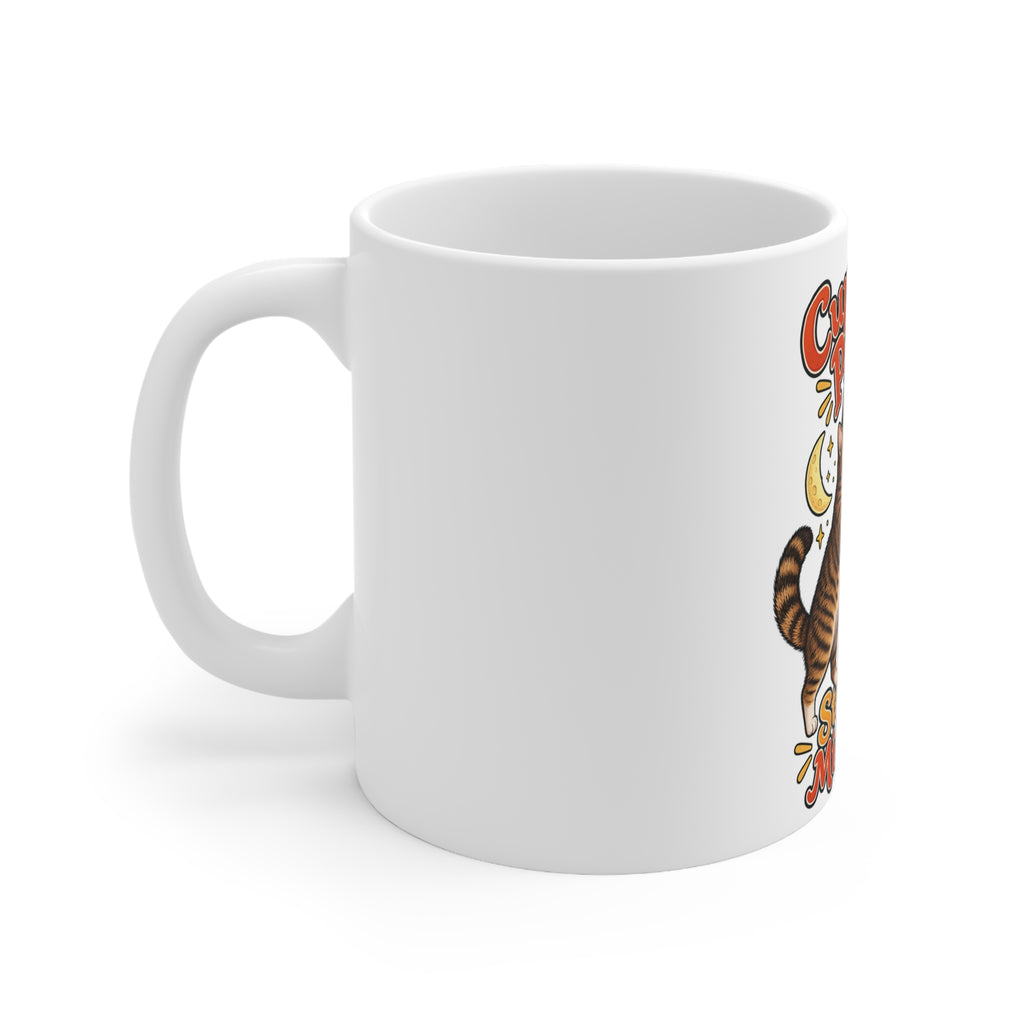 Cupboard Patrol Starts at Midnight | Funny Cat Owner Mug | Banterpip