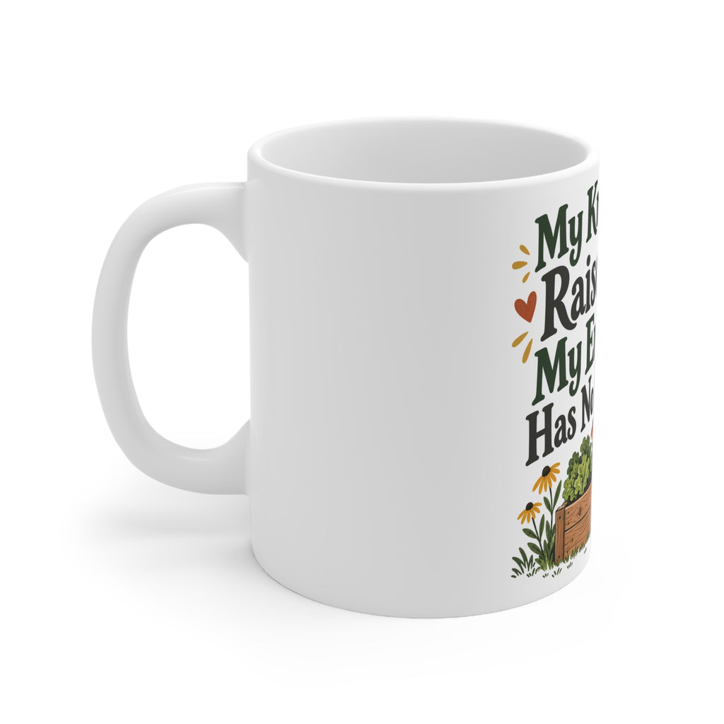My Knees Prefer Raised Beds. My Enthusiasm Has No Such Limits. | Funny Gardening Mug | Banterpip