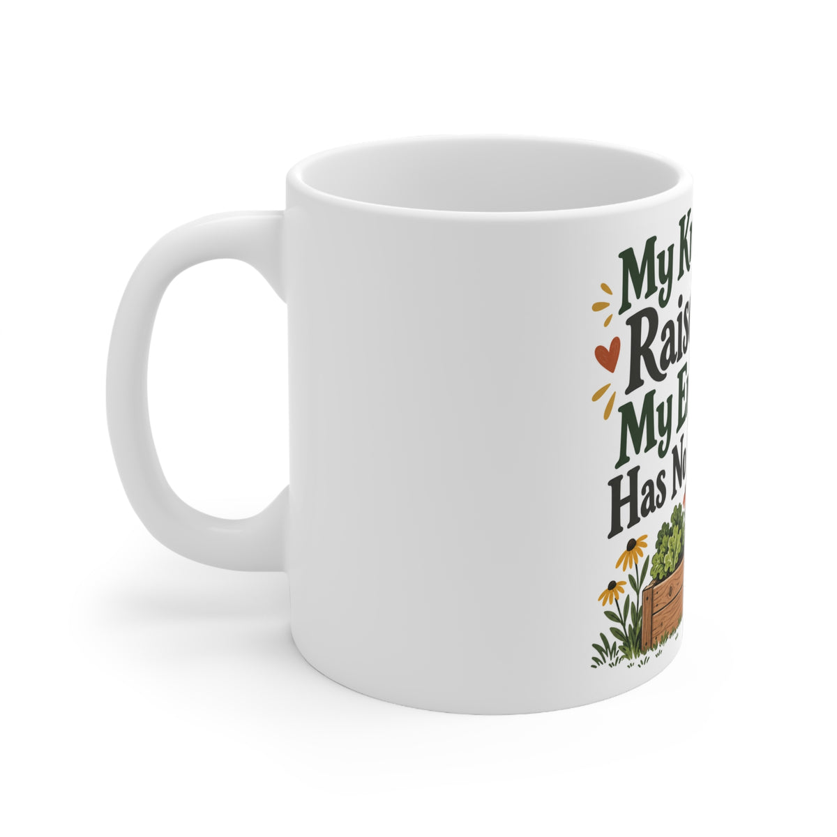My Knees Prefer Raised Beds. My Enthusiasm Has No Such Limits. | Funny Gardening Mug | Banterpip