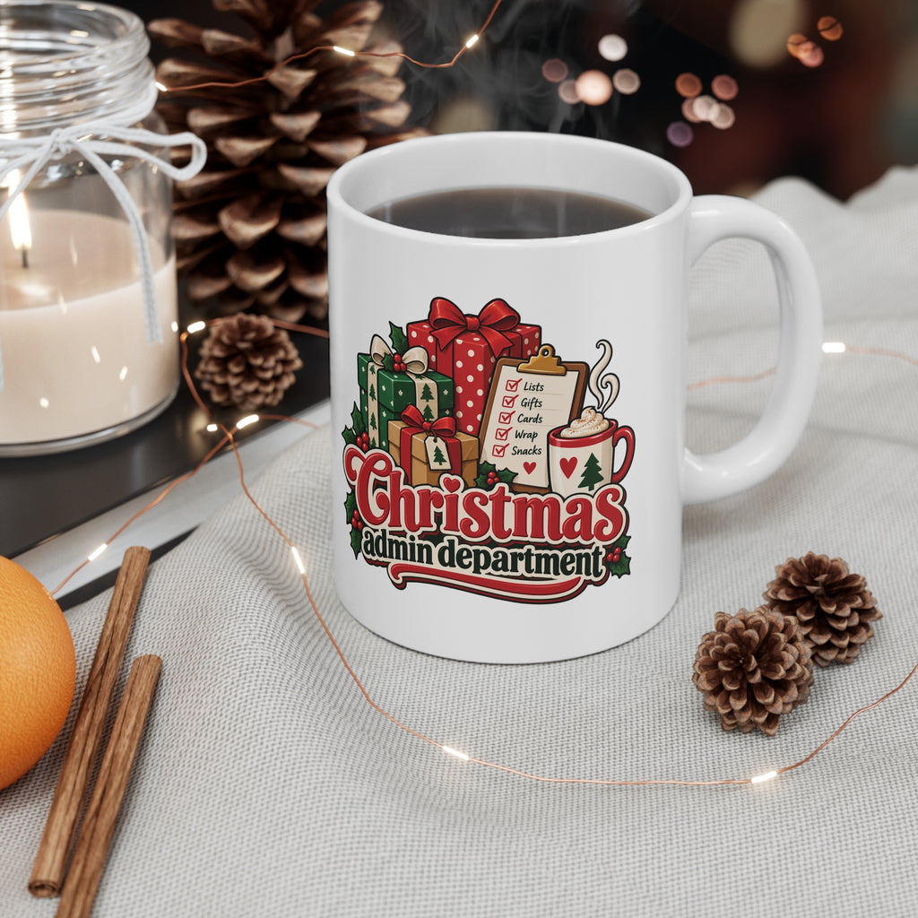 Christmas Admin Department Mug | Funny Festive Organiser Gift | Banterpip