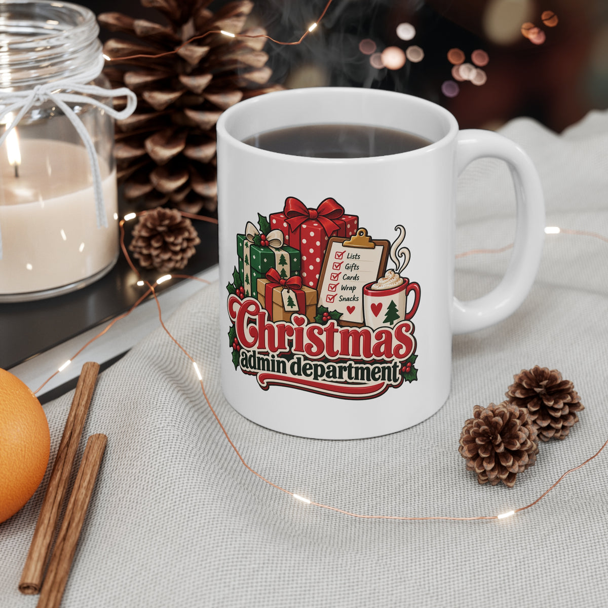 Christmas Admin Department Mug | Funny Festive Organiser Gift | Banterpip