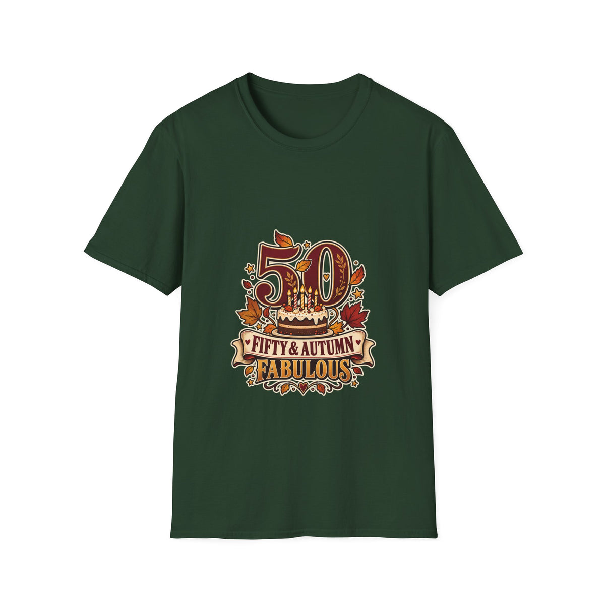 Fifty and Autumn Fabulous | 50th Birthday T-Shirt | Banterpip