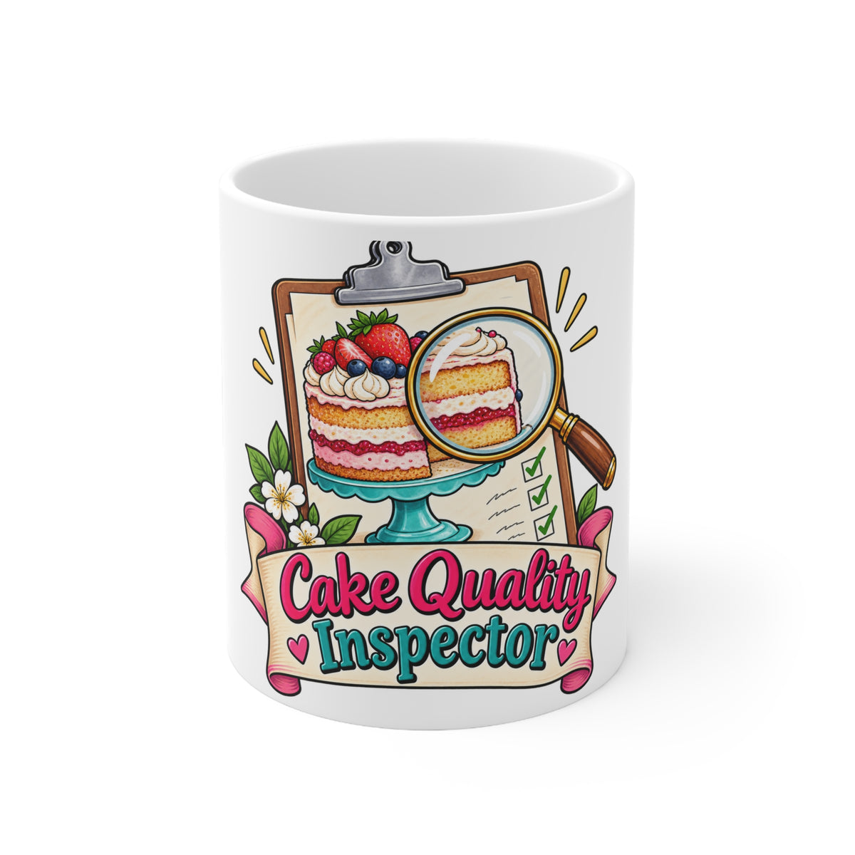 Cake Quality Inspector | Funny Birthday Mug Gift | Banterpip