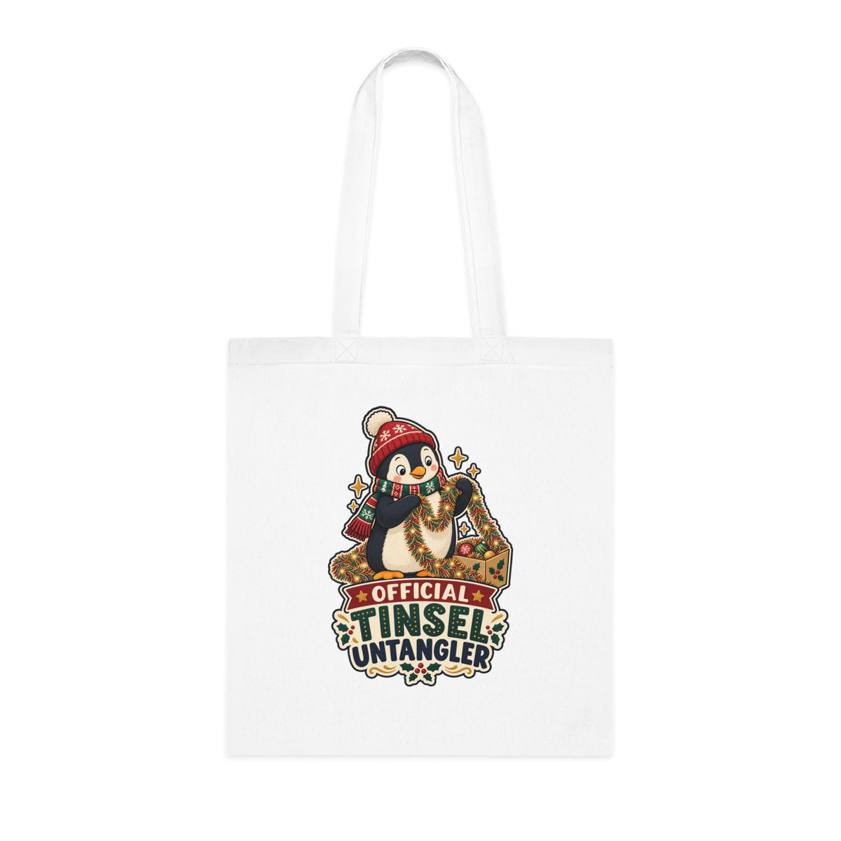 Official Tinsel Untangler | Original Tote Bag | Christmas Gift | Banterpip