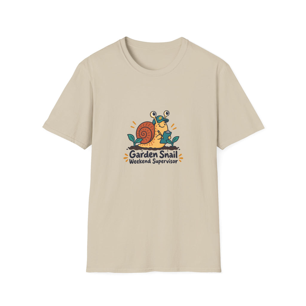 Garden Snail Weekend Supervisor | Original Adult T-Shirt Gift | Banterpip