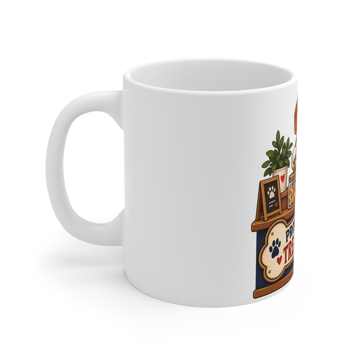 Promoted to Treat Clerk | Funny Dog Owner Mug | Banterpip