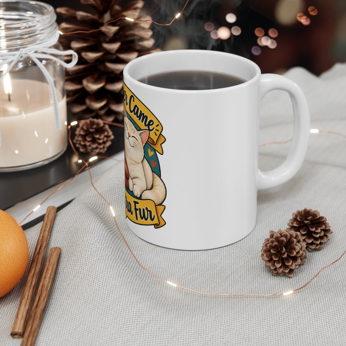 My Jumper Came With Extra Fur | Funny Cat Owner Mug | Banterpip