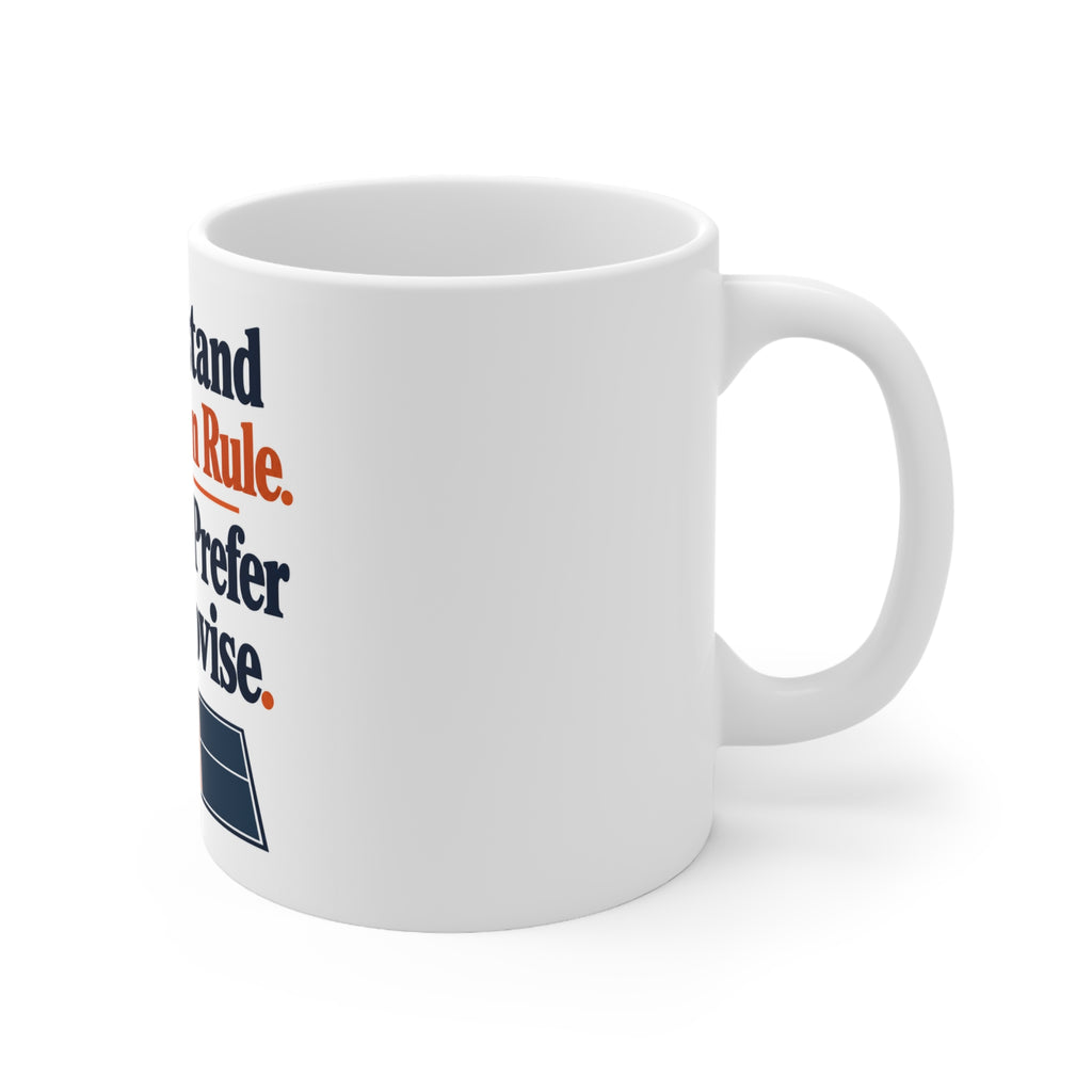 I Understand the Kitchen Rule. My Feet Prefer to Improvise. | Funny Pickleball Mug | Banterpip