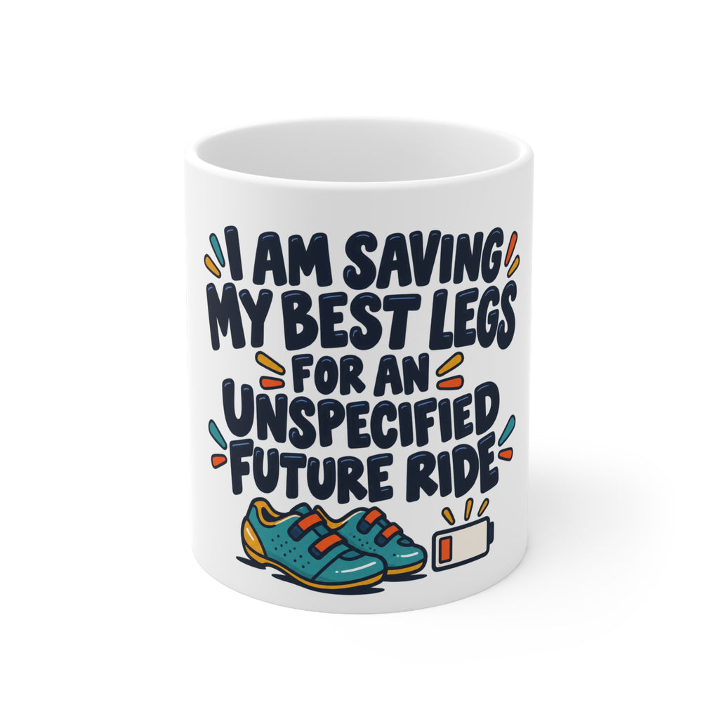 I Am Saving My Best Legs for an Unspecified Future Ride | Funny Cycling Mug | Banterpip