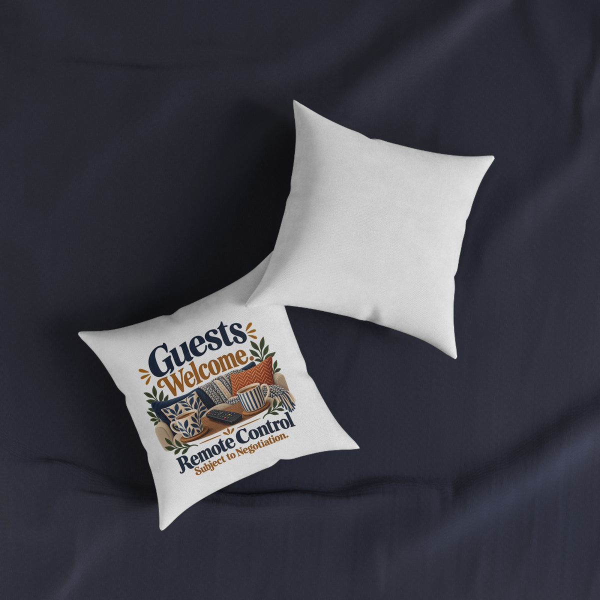 Funny Guests Welcome Cushion, Remote Control Negotiation, 12 inch Home Gift