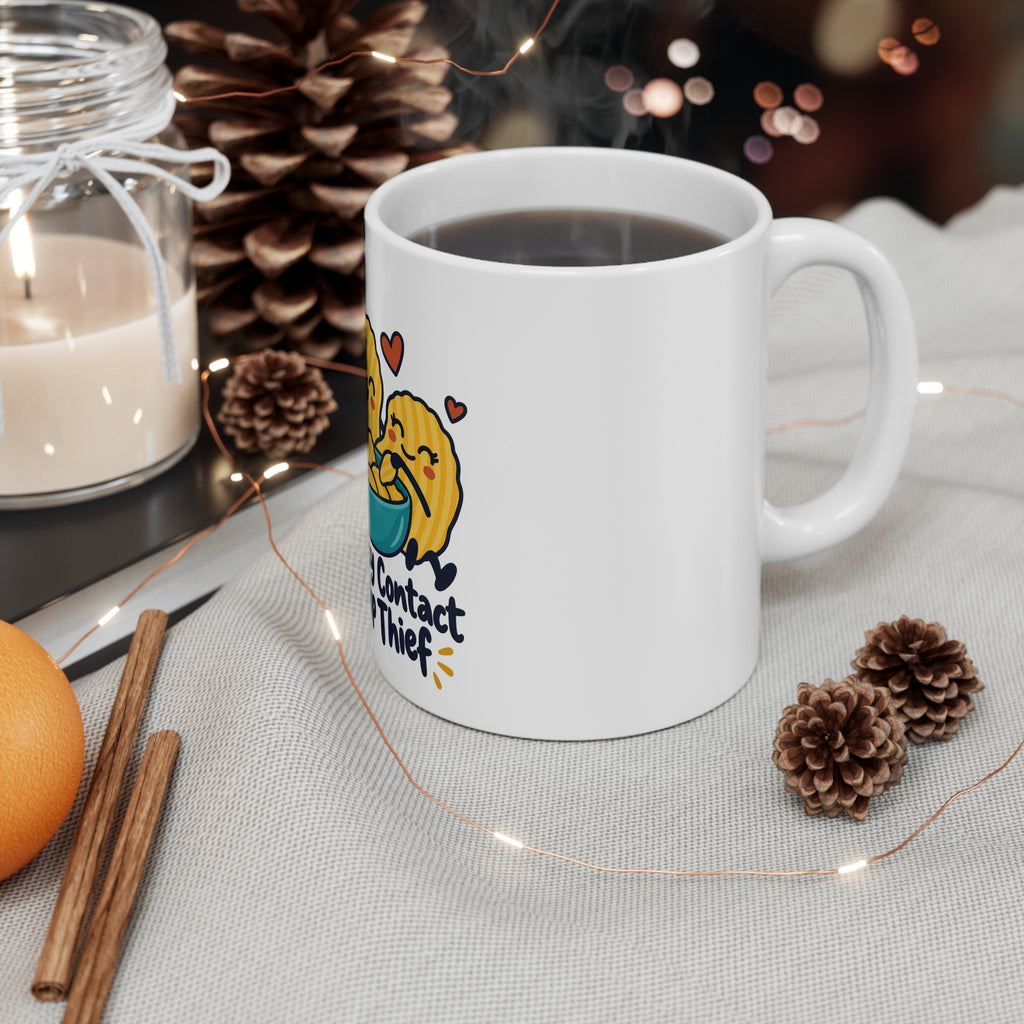 Emergency Contact and Chip Thief | Funny Partner Mug Gift | Banterpip