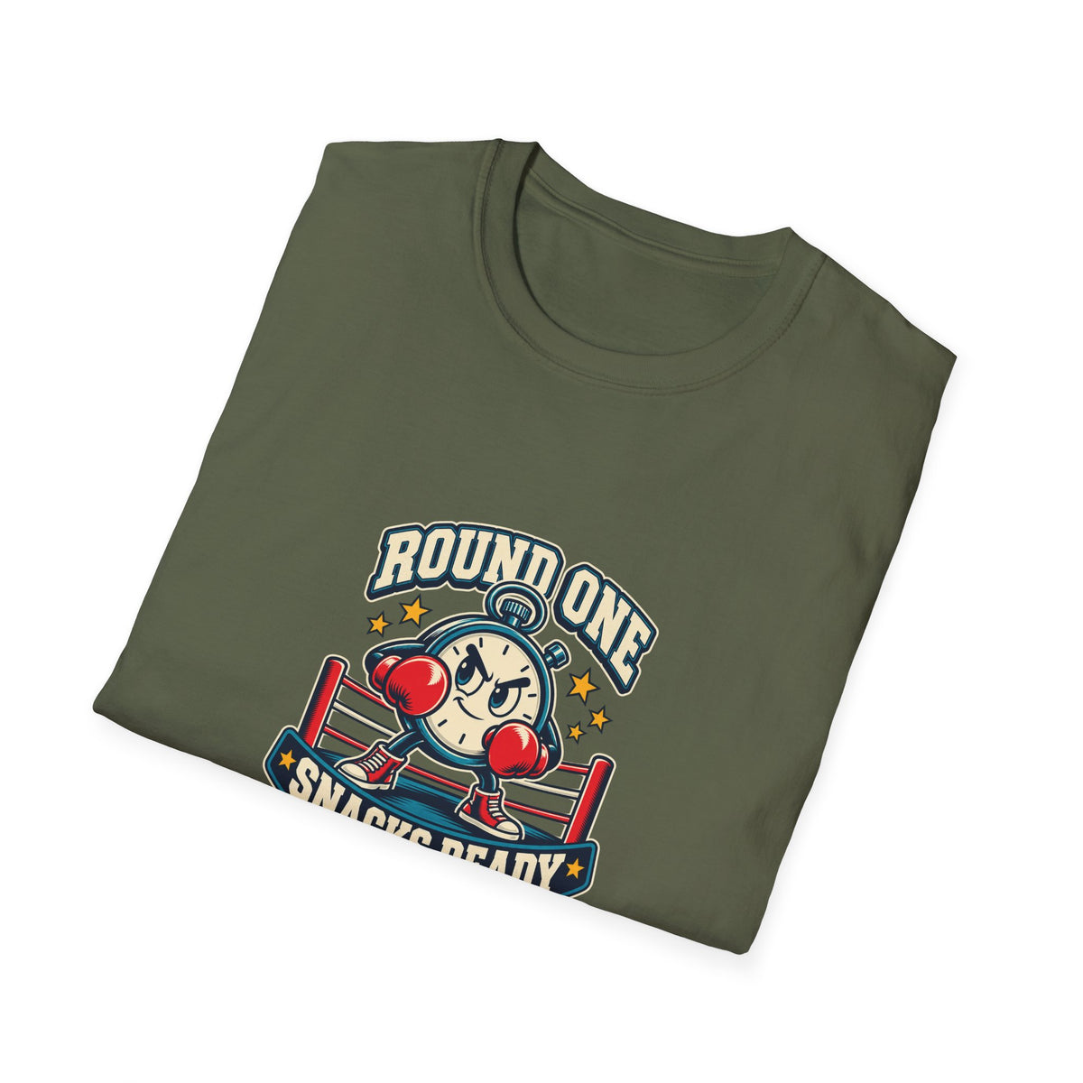 Round One Snacks Ready | Boxing Watch Party T-Shirt | Banterpip
