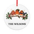 Personalised Family Robin Christmas Ornament | Ceramic Tree Decoration | Banterpip