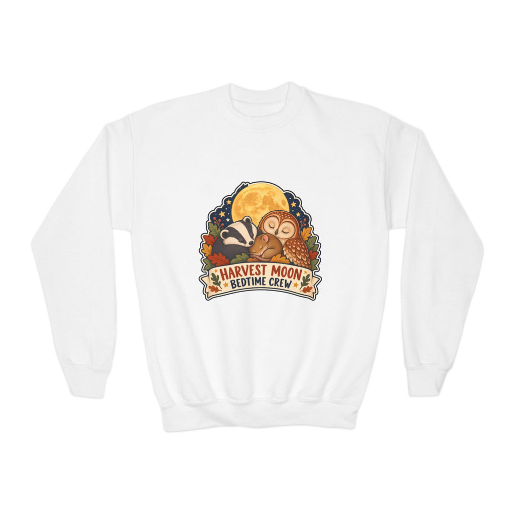 Harvest Moon Bedtime Crew | Original Kids Sweatshirt | Autumn Gift | Banterpip
