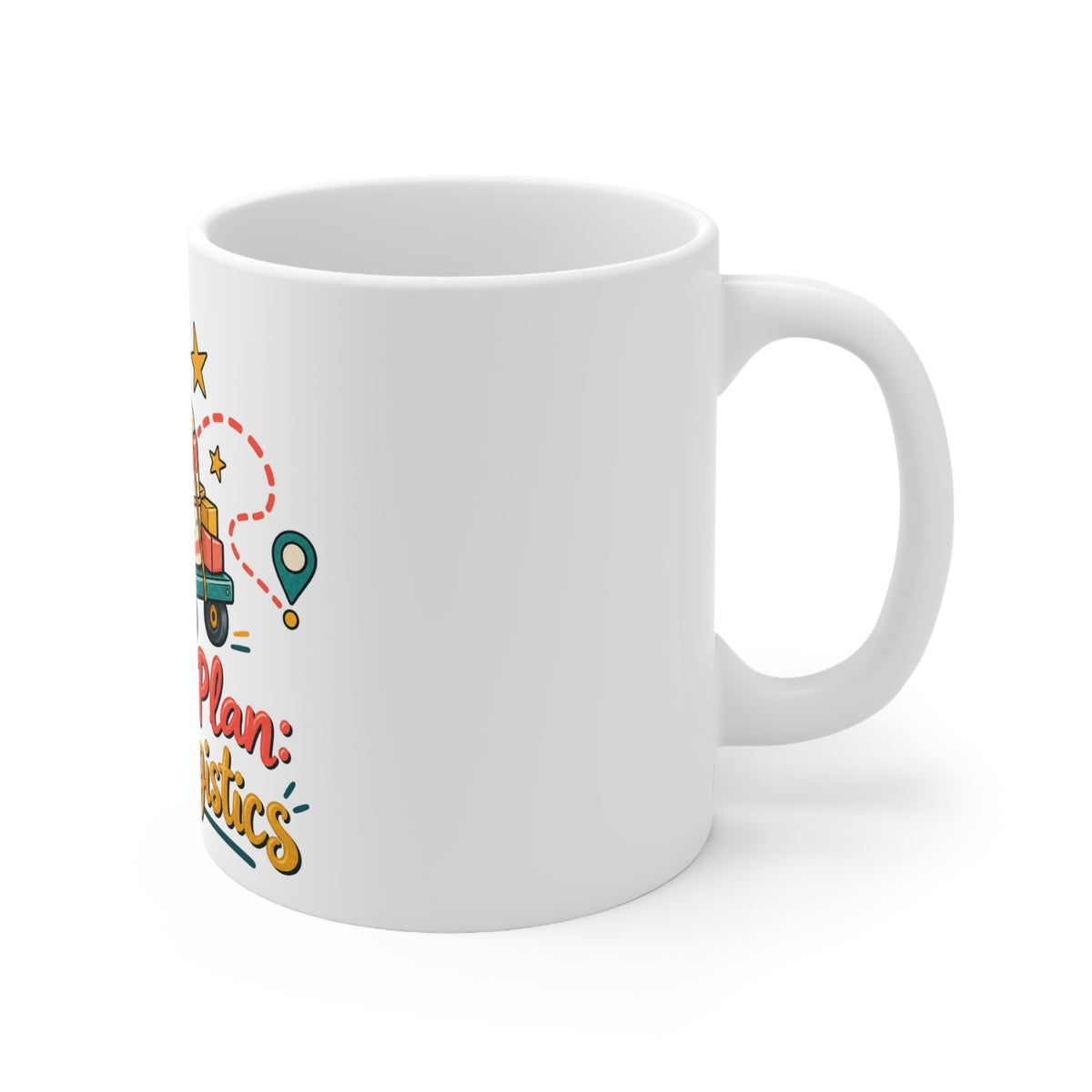 Cake Logistics Birthday Plan | Funny Birthday Mug Gift | Banterpip