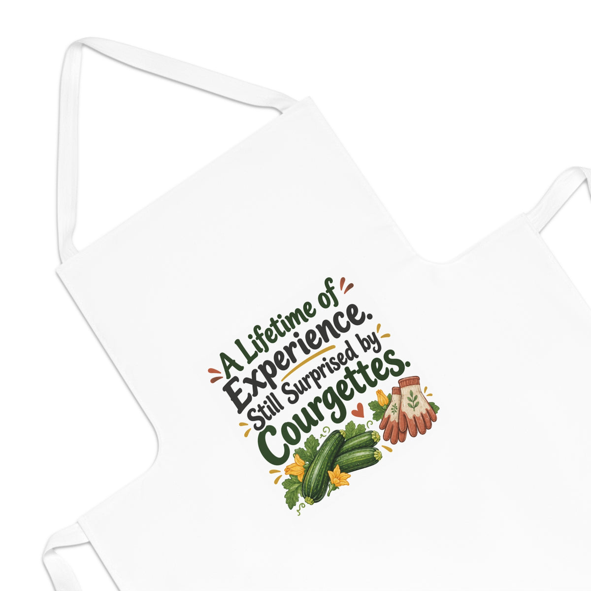 A Lifetime of Experience. Still Surprised by Courgettes. | Gardening Apron Gift | Banterpip