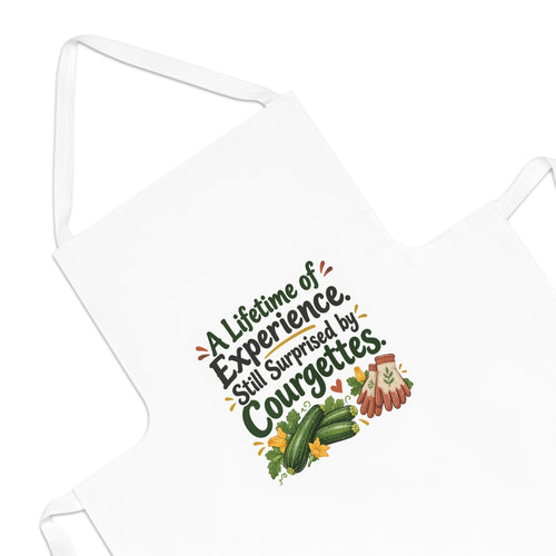 A Lifetime of Experience. Still Surprised by Courgettes. | Gardening Apron Gift | Banterpip