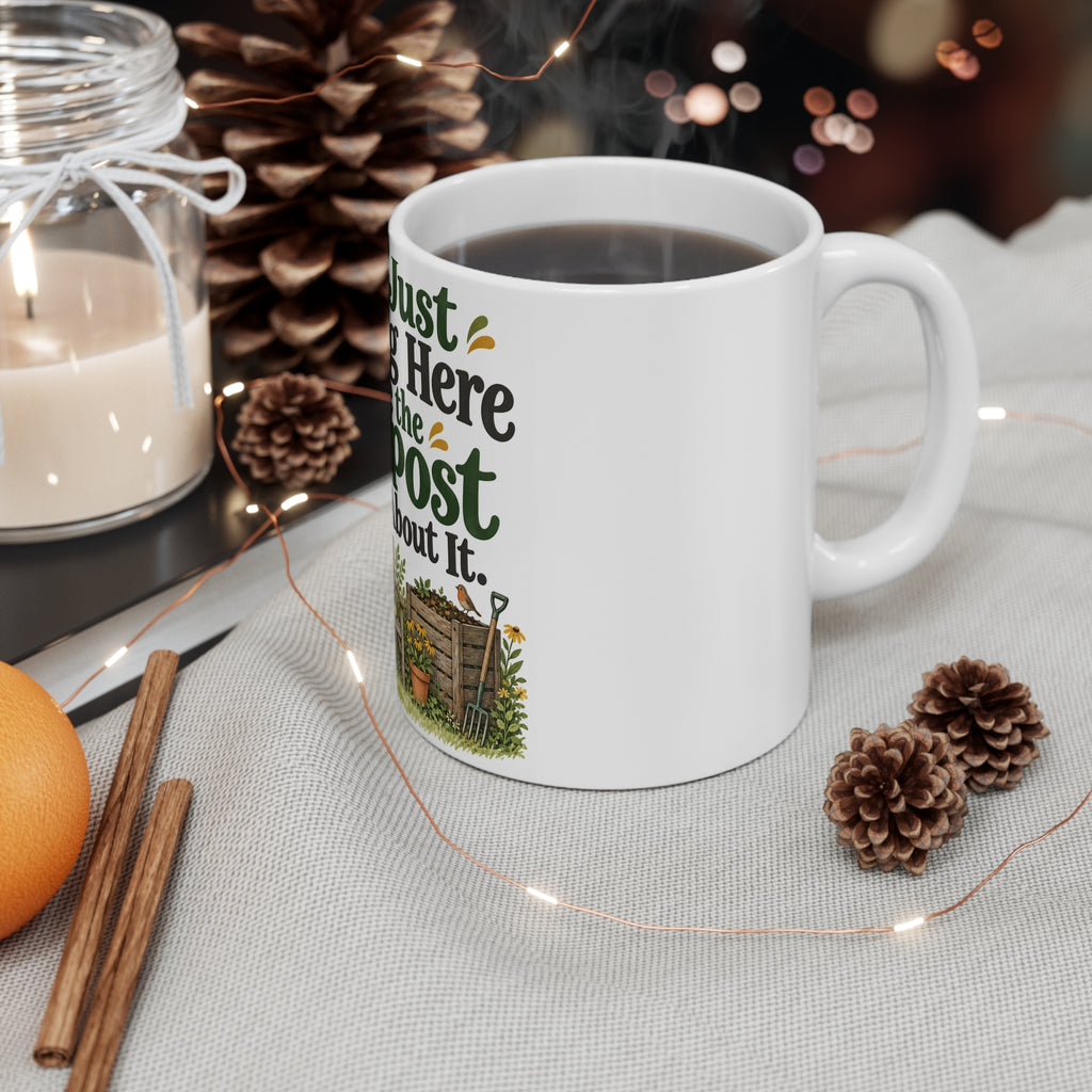 I Am Just Resting Here While the Compost Thinks About It. | Funny Gardening Mug | Banterpip