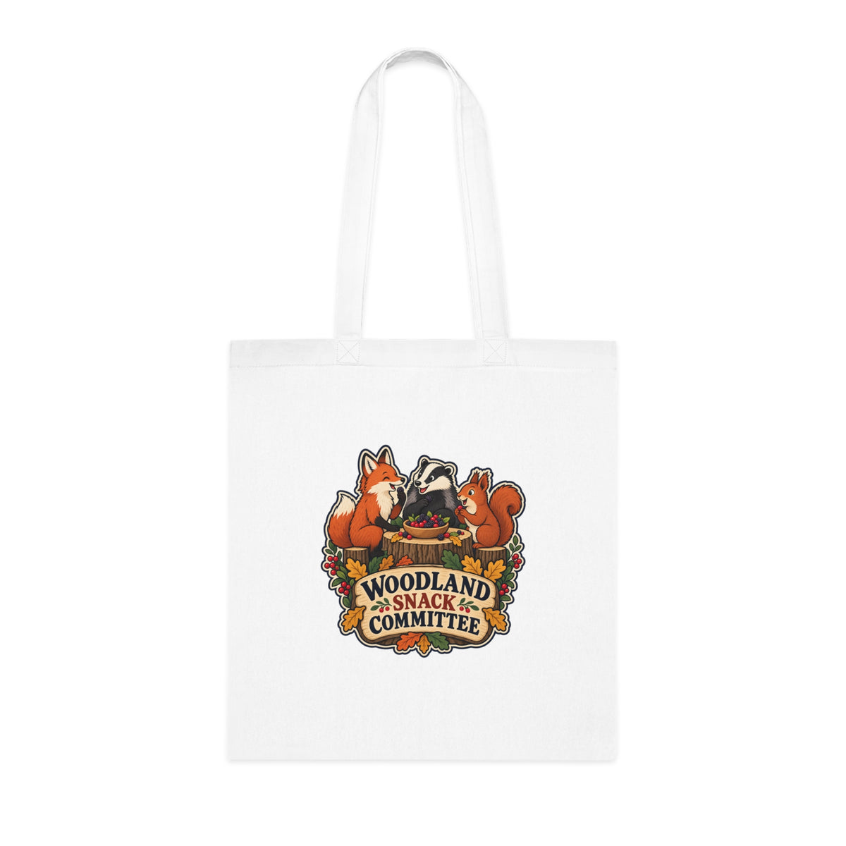 Woodland Snack Committee | Original Tote Bag | Autumn Gift | Banterpip