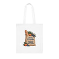 Funny Snack Logistics Tote Bag, Small Errands, White Cotton Shopping Gift