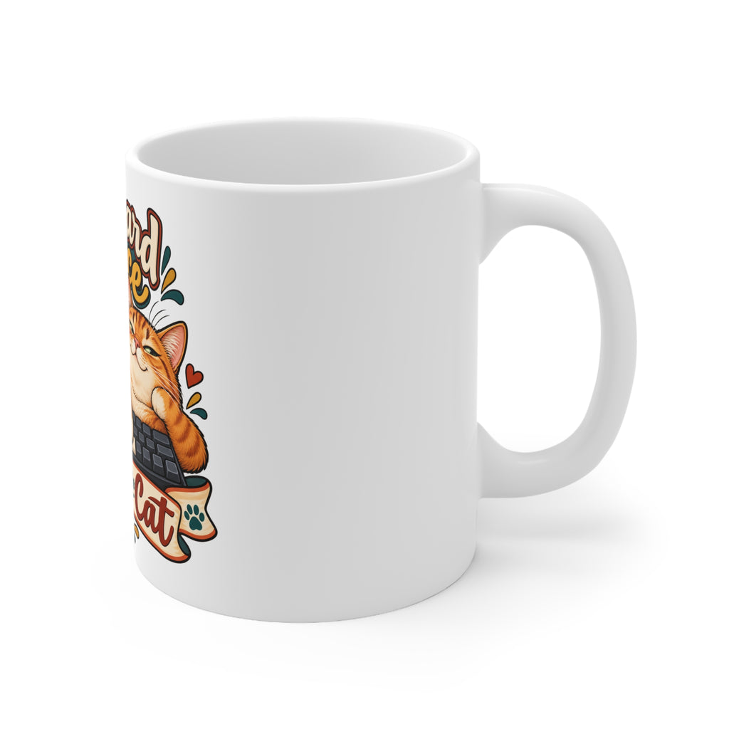 Keyboard Space Rented by the Cat | Funny Cat Owner Mug | Banterpip