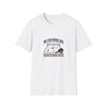 Funny Pickleball T-Shirt, Footwork Requested More Notice, Adult White Cotton Gift