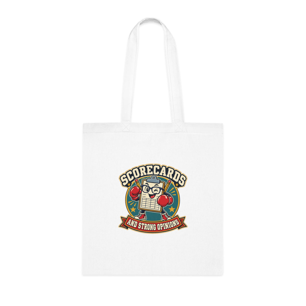 Scorecards and Strong Opinions | Boxing Fan Tote Bag | Banterpip