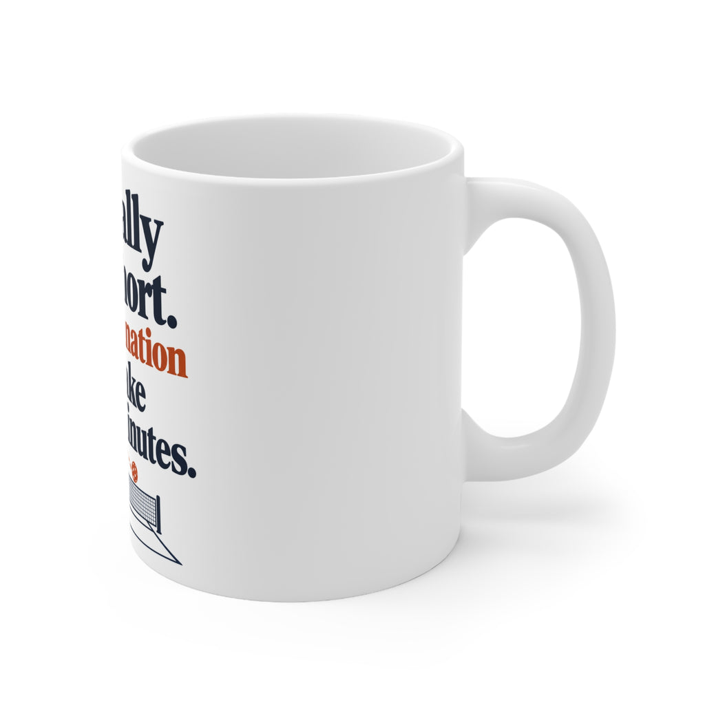 The Rally Was Short. The Explanation Will Take Several Minutes. | Funny Pickleball Mug | Banterpip