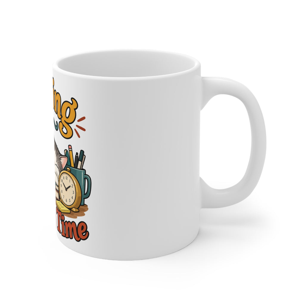 Purring on Company Time | Funny Cat Owner Mug | Banterpip