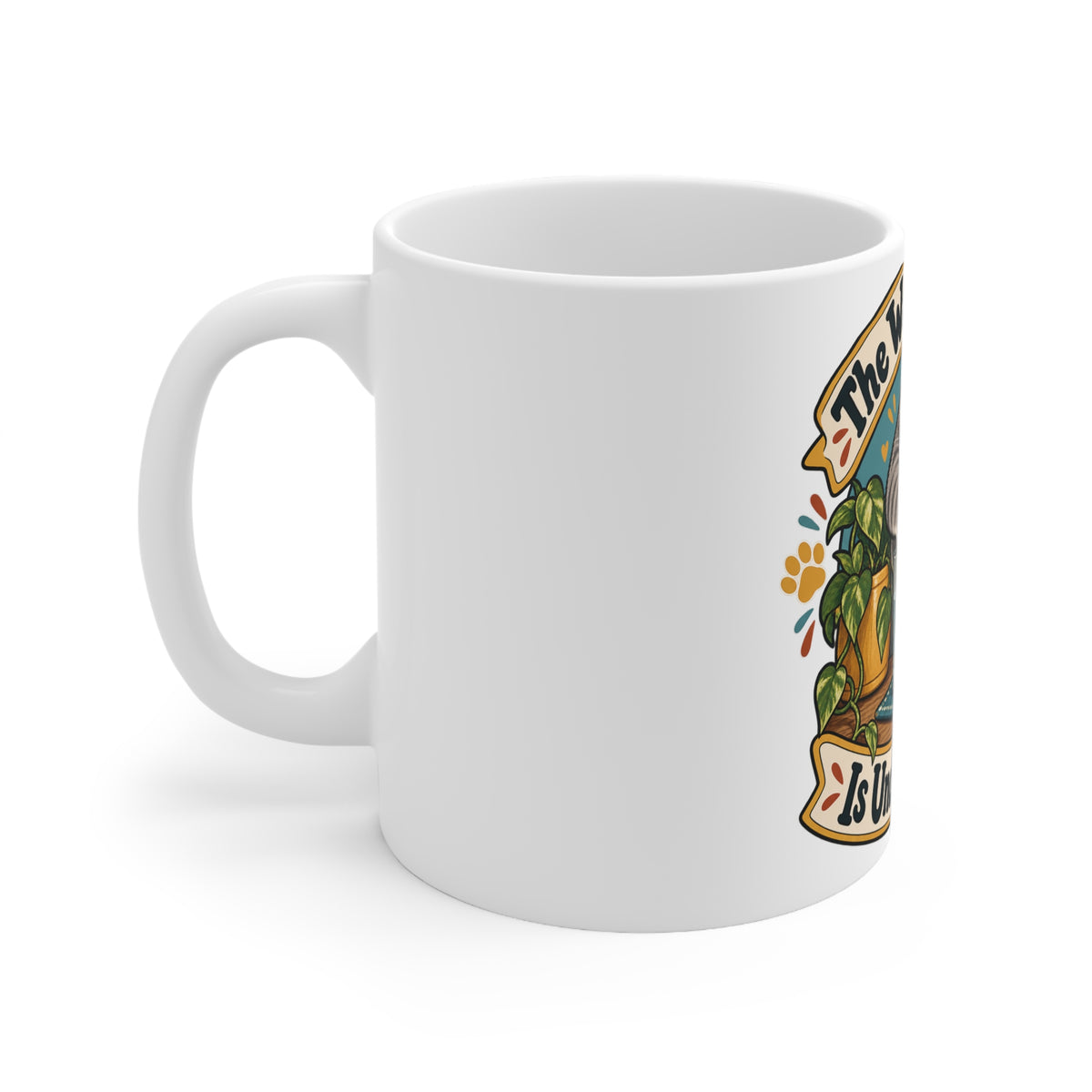 The Water Glass Is Under Review | Funny Cat Owner Mug | Banterpip