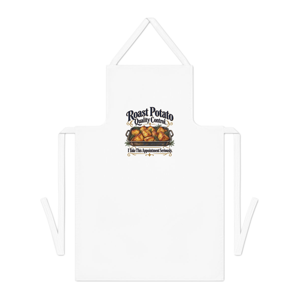 Funny Roast Potato Apron, Quality Control, Adult Cooking Gift