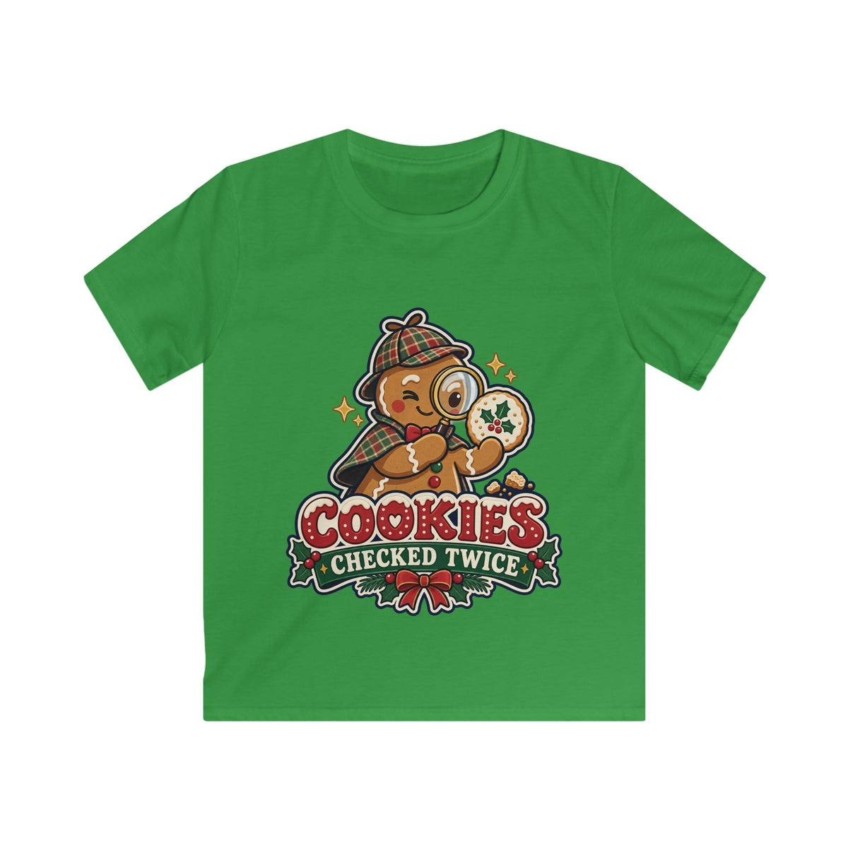 Cookies Checked Twice | Original Kids T-Shirt | Christmas Gift | Banterpip