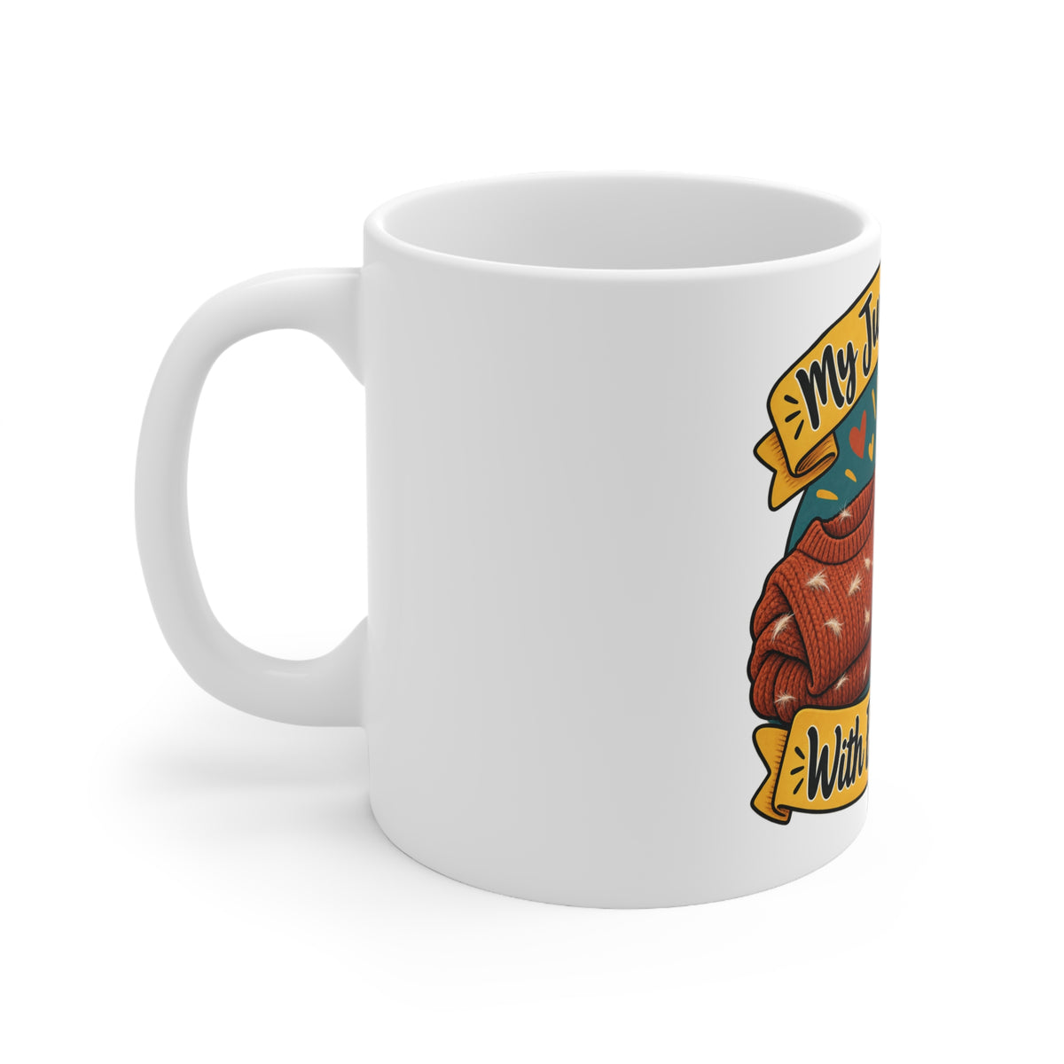 My Jumper Came With Extra Fur | Funny Cat Owner Mug | Banterpip