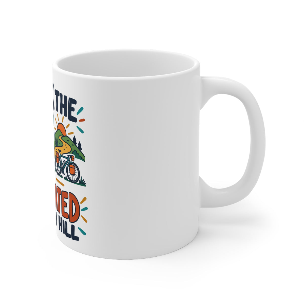 I Took the Scenic Route and Negotiated With Every Hill | Funny Cycling Mug | Banterpip