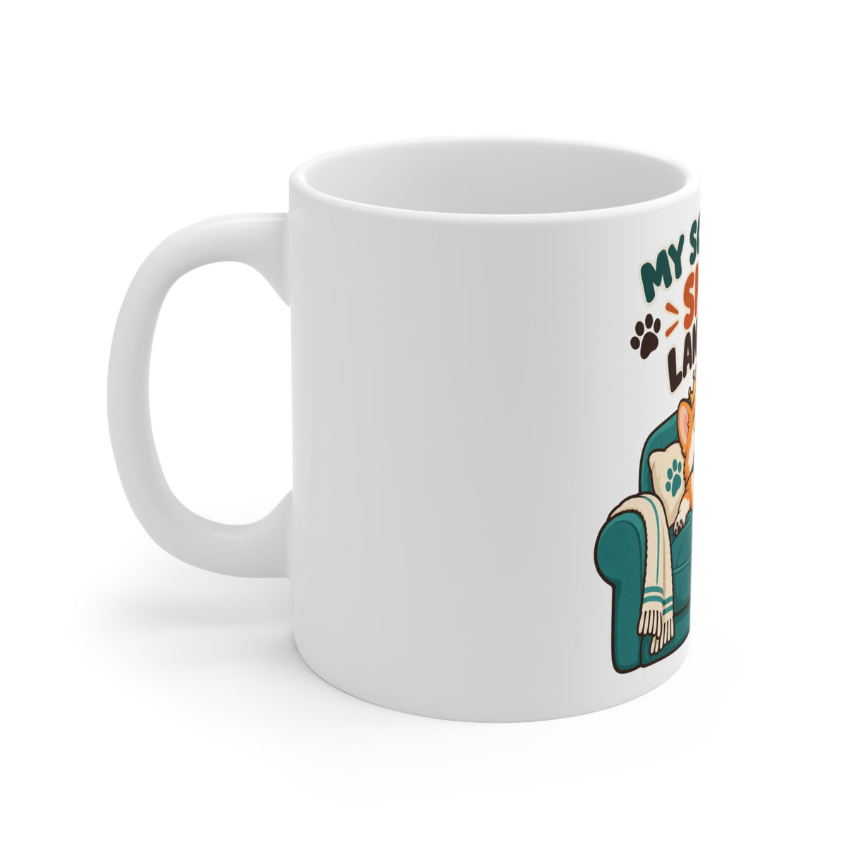 My Sofa Has a Small Landlord | Funny Dog Owner Mug | Banterpip