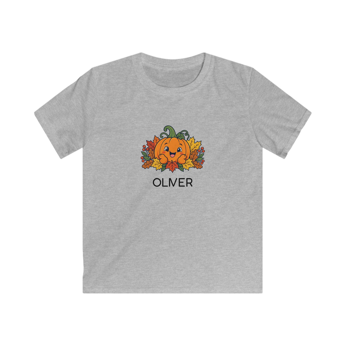 Personalised Pumpkin Kids T-Shirt | Custom Name Autumn Halloween Gift | Banterpip