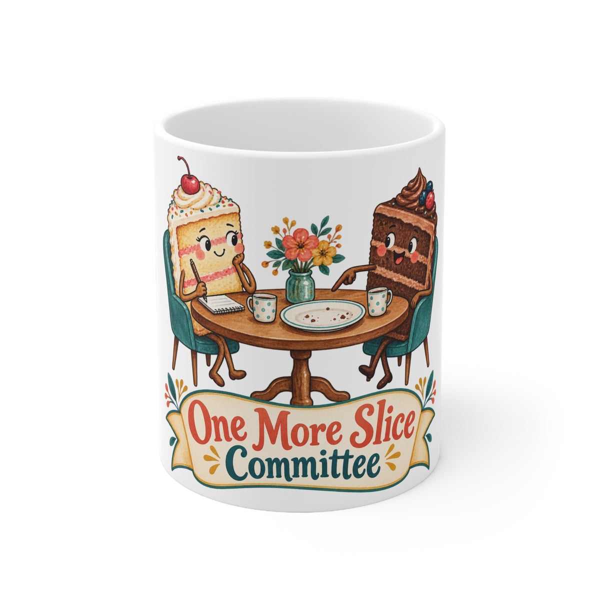 One More Slice Committee | Funny Birthday Mug Gift | Banterpip