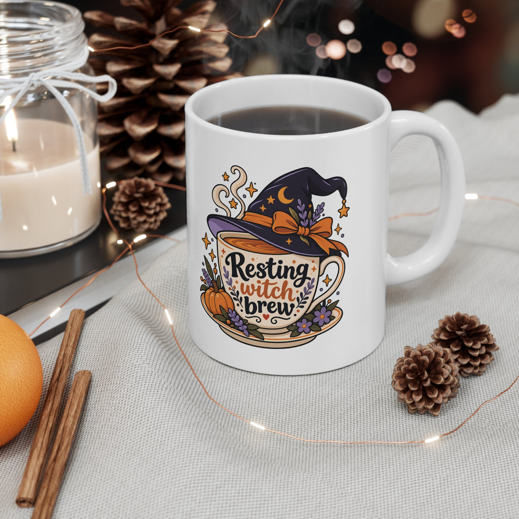Resting Witch Brew Mug | Funny Halloween Tea and Coffee Gift | Banterpip