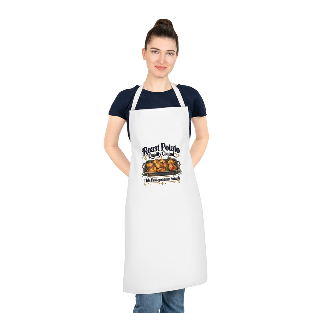 Funny Roast Potato Apron, Quality Control, Adult Cooking Gift