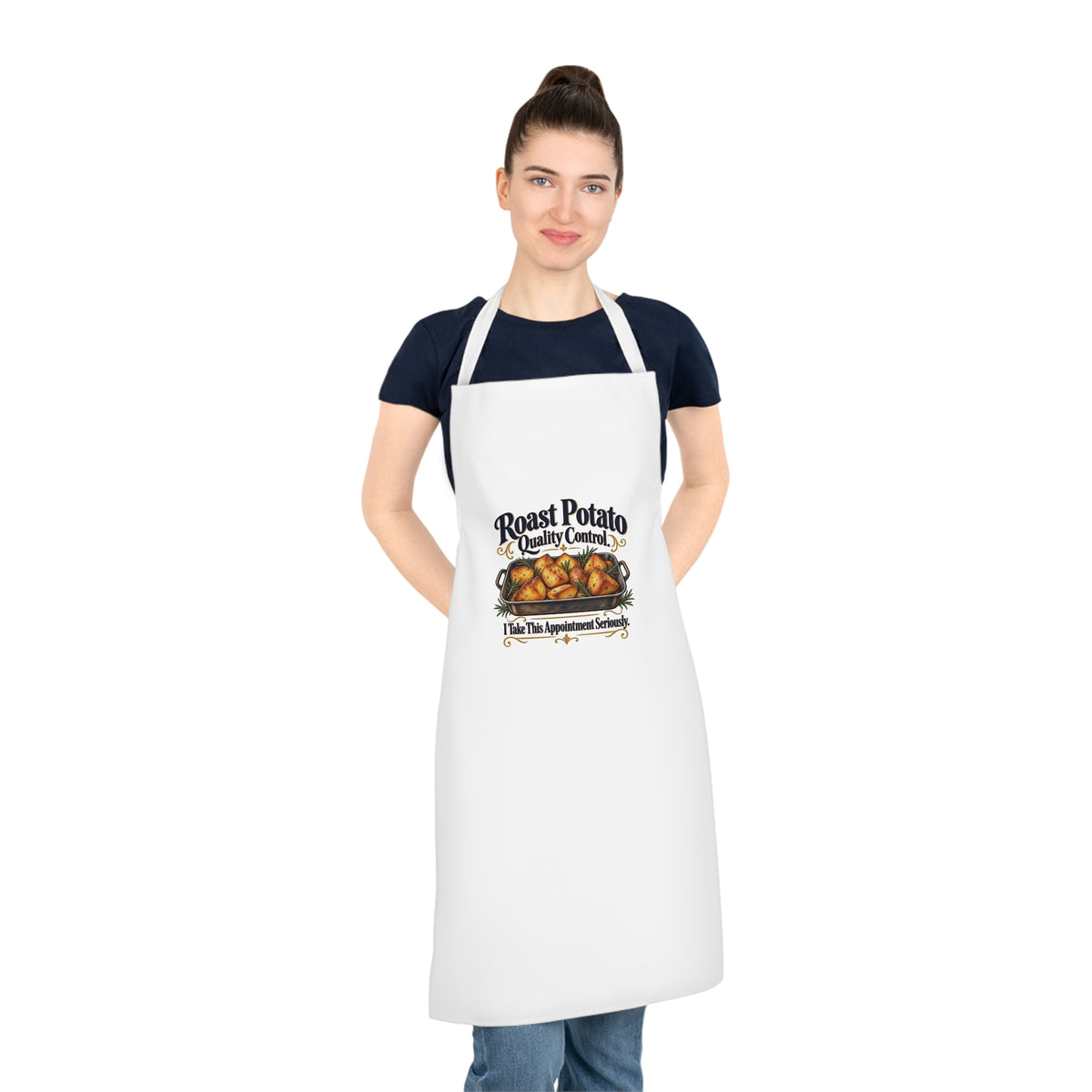 Funny Roast Potato Apron, Quality Control, Adult Cooking Gift