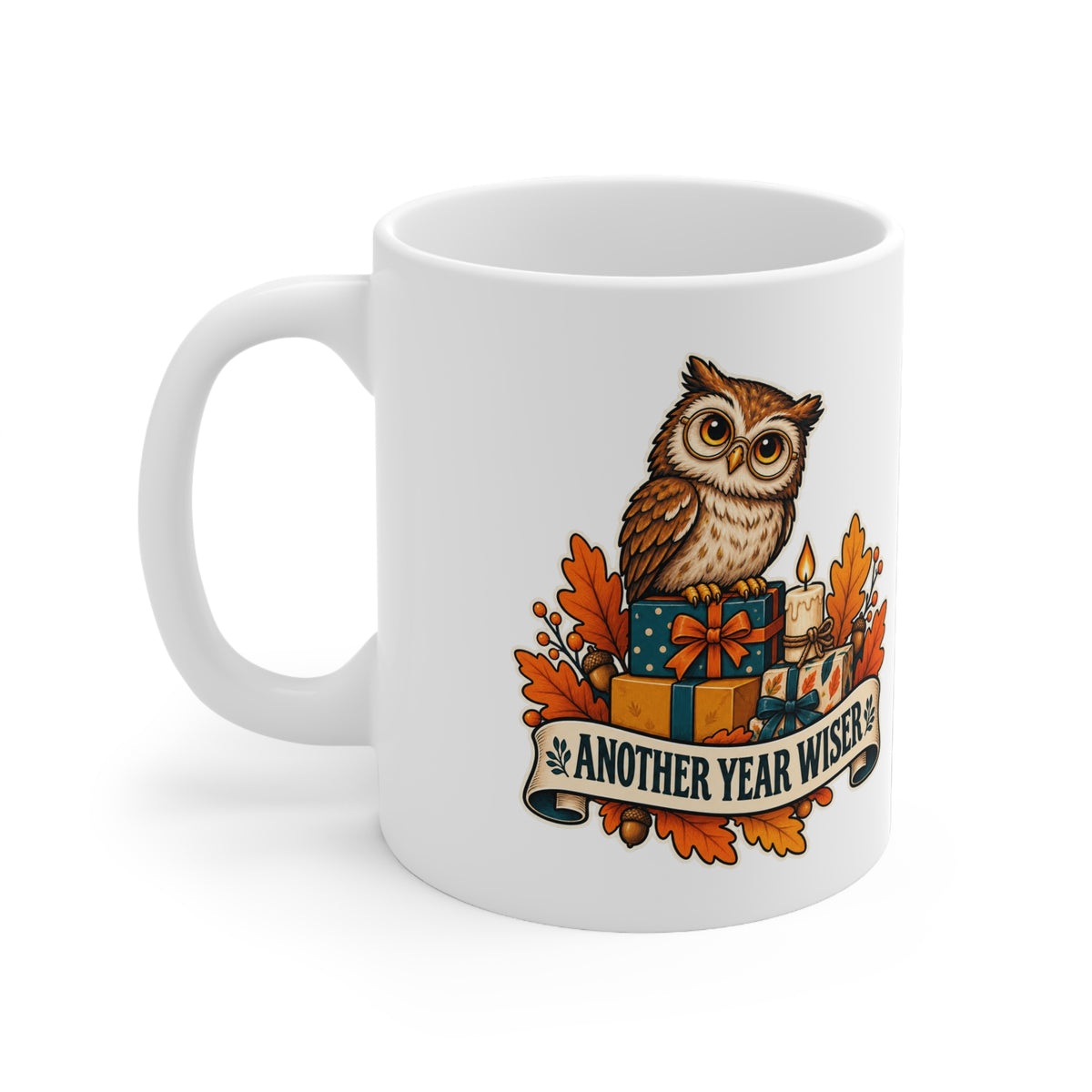 Another Year Wiser | October Owl Birthday Mug | Banterpip