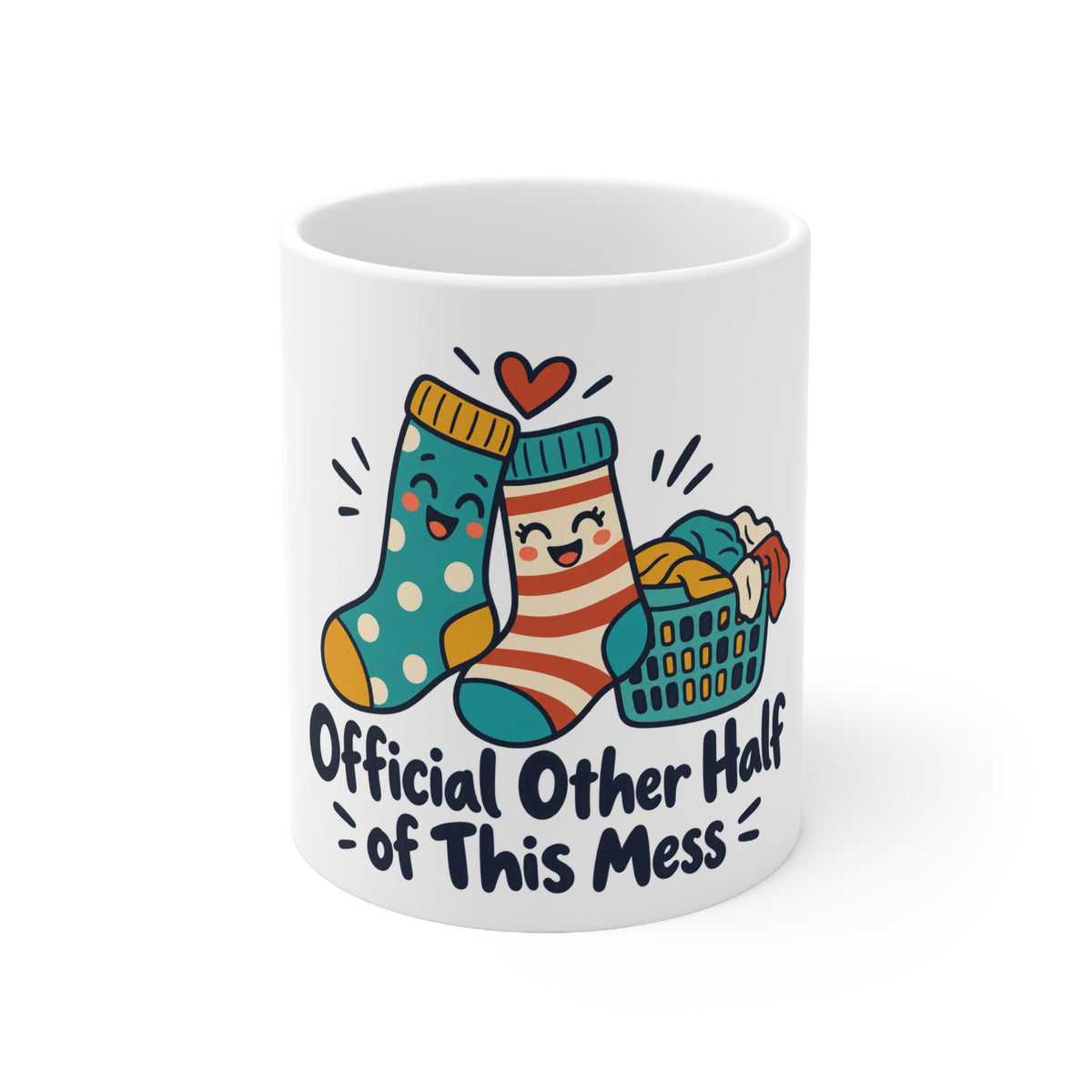 Official Other Half of This Mess | Funny Partner Mug Gift | Banterpip