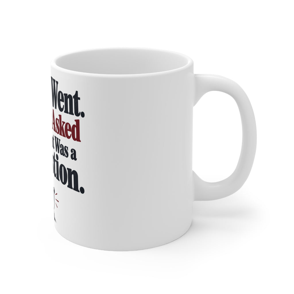 The Bell Went. My Knees Asked Whether That Was a Suggestion. | Funny Boxing Mug | Banterpip