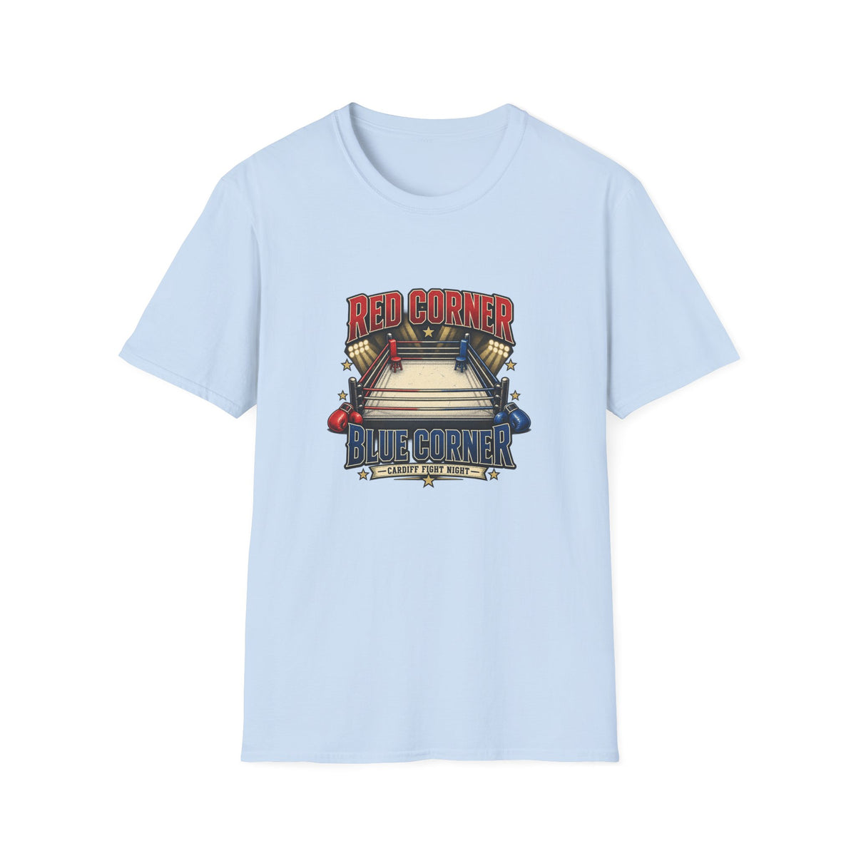 Red Corner Blue Corner | Cardiff Fight Night T-Shirt | Banterpip