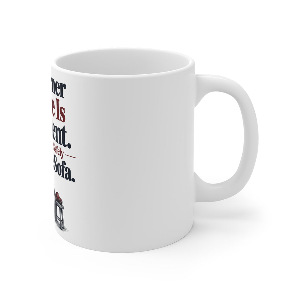 My Corner Advice Is Excellent. It Travels Very Safely From the Sofa. | Funny Boxing Mug | Banterpip