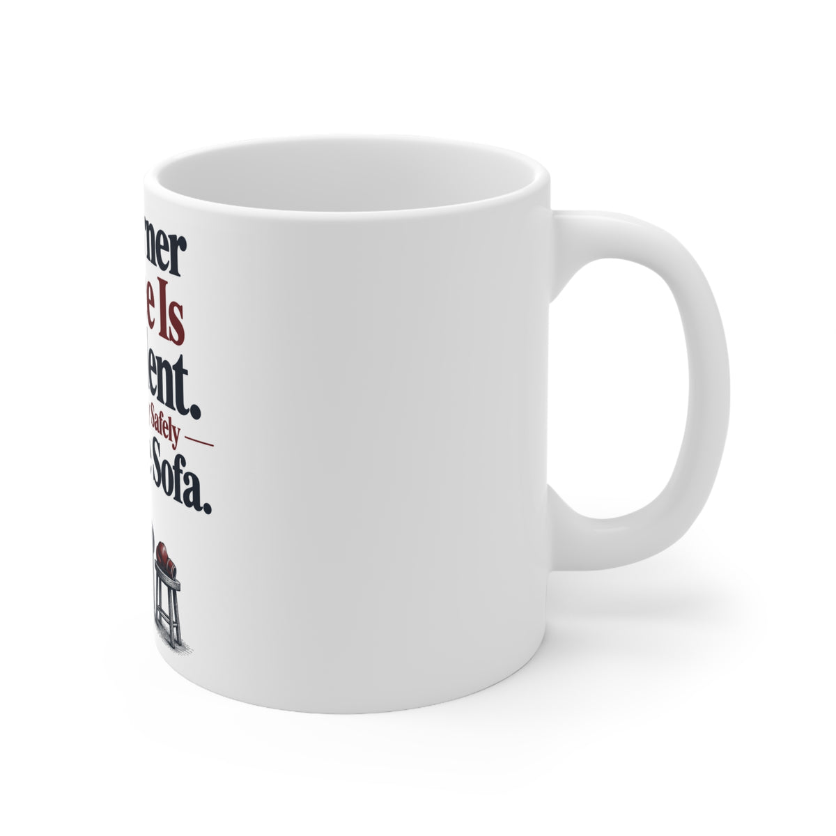 My Corner Advice Is Excellent. It Travels Very Safely From the Sofa. | Funny Boxing Mug | Banterpip