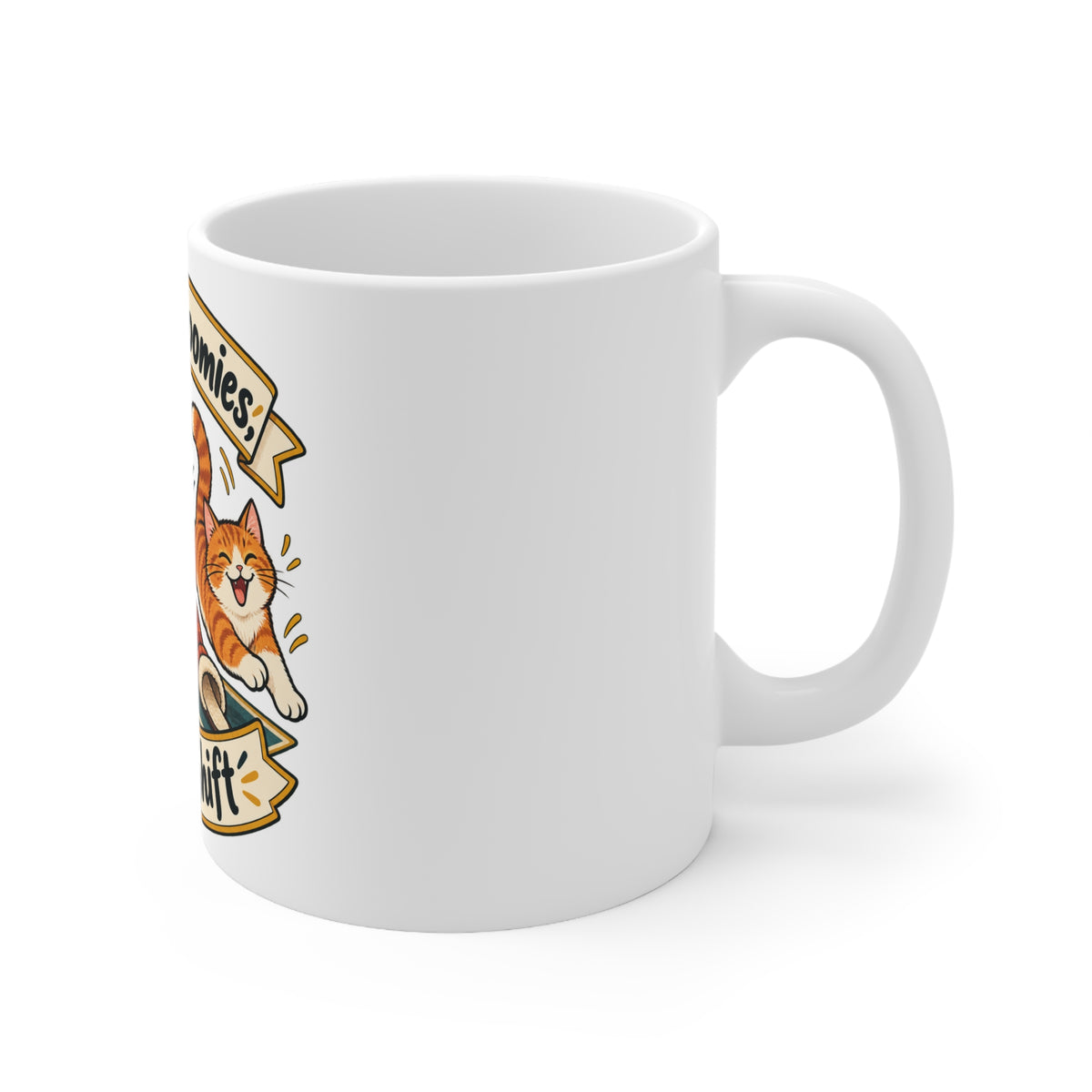 Hallway Zoomies, Night Shift | Funny Cat Owner Mug | Banterpip