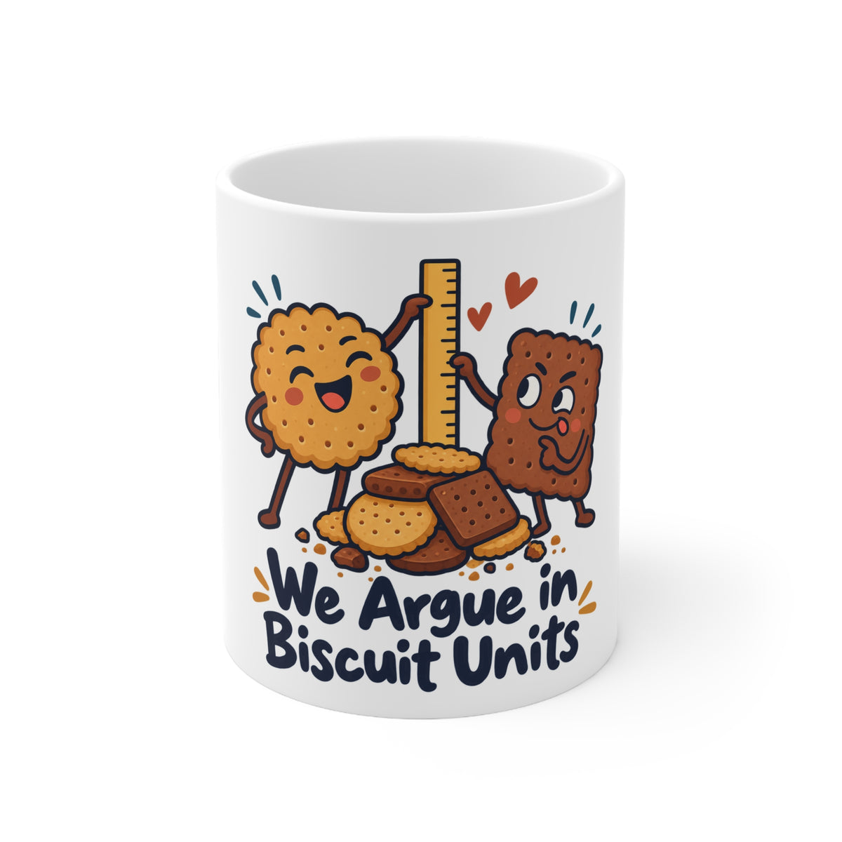 We Argue in Biscuit Units | Funny Partner Mug Gift | Banterpip