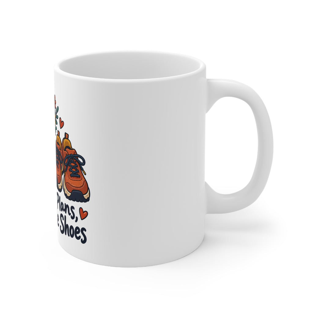 Romantic Plans, Comfortable Shoes | Funny Partner Mug Gift | Banterpip