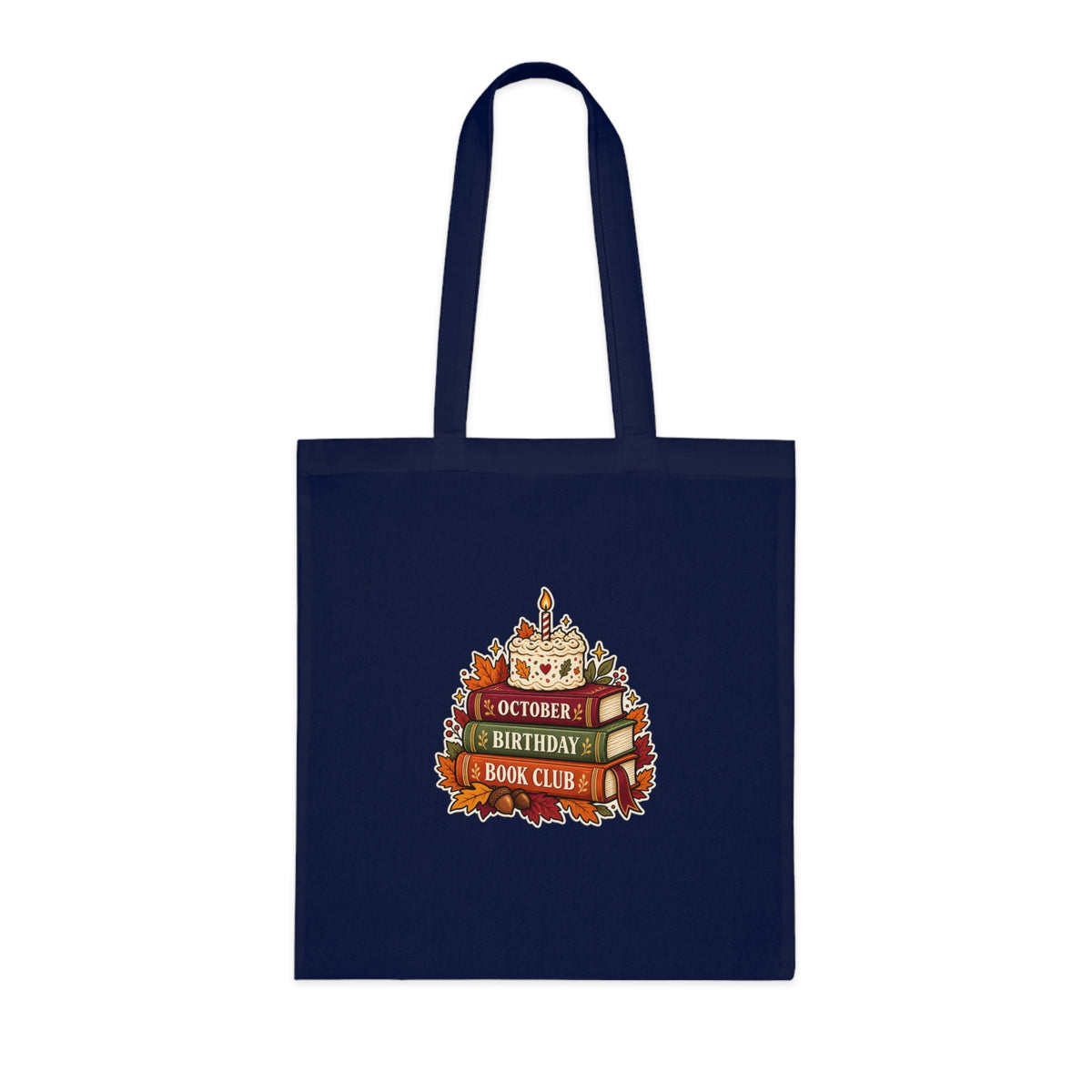 October Birthday Book Club | Autumn Reader Cotton Tote | Banterpip